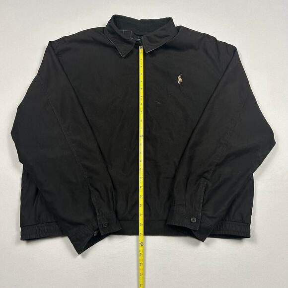 Polo Ralph Lauren Black and Gold Canvas Jacket - Picture 6 of 8